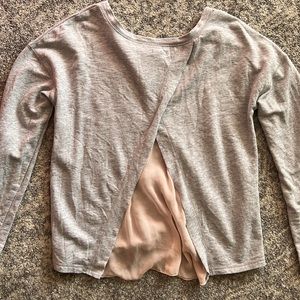 Aerie Lightweight Sweatshirt with Peek-a-boo Back